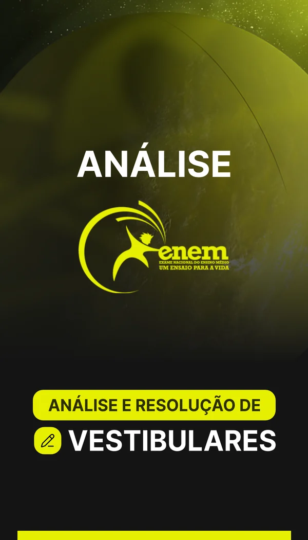 Capa da análise do ENEM, do ARV, Análise e Resolução de Vestibulares