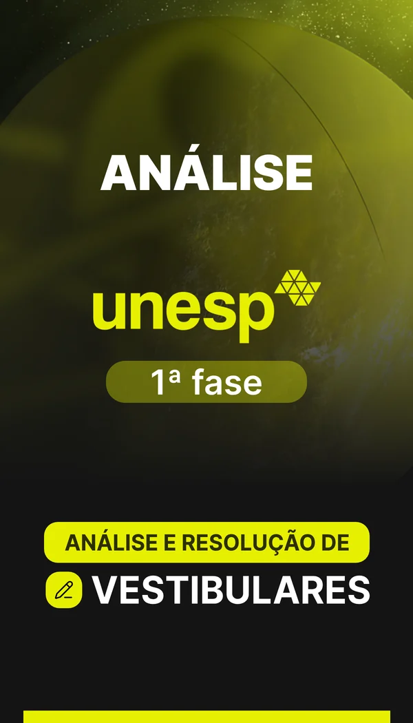 Capa da análise da 1ª fase da UNESP, do ARV, Análise e Resolução de Vestibulares