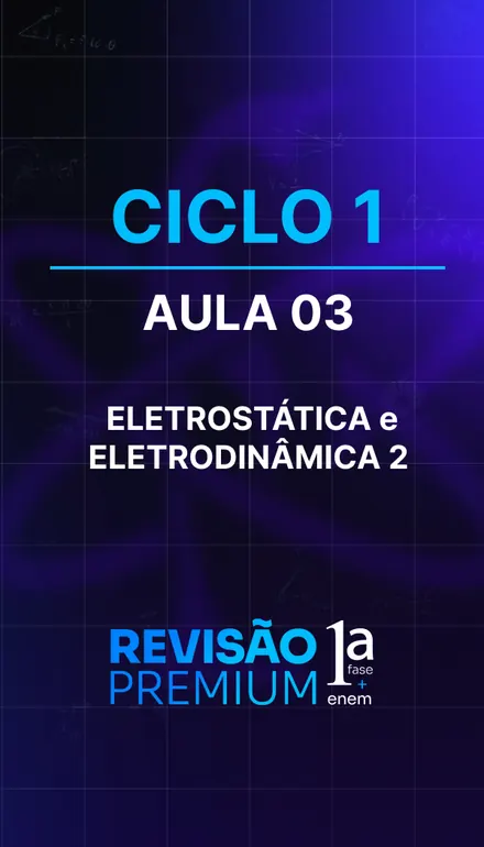 Capa de 2025, ciclo 1: Eletrostática e Eletrodinâmica 2