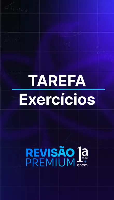 Capa da tarefa de exercícios da REVISÃO PREMIUM